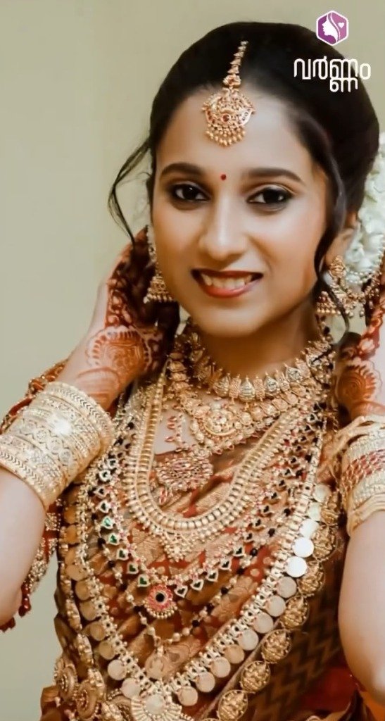 Gold Coin & Tikka Glamour — Bridal work by Varnam Makeover Studio