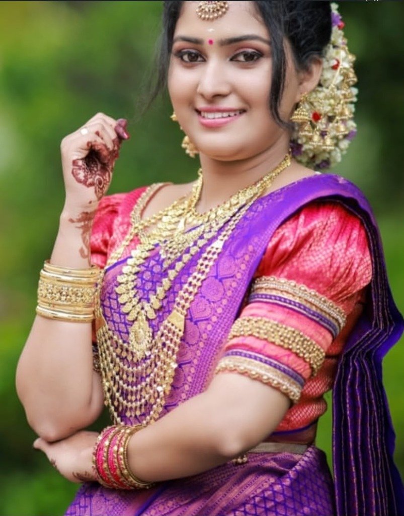Royal Purple Silk Makeover on the Varnam Instagram feed